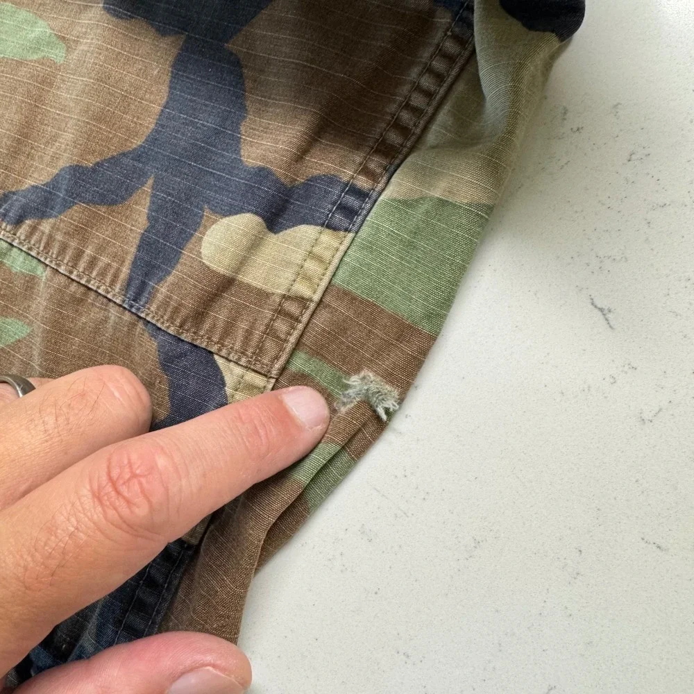 Vtg Propper International Cargo Pants Mens Small Long Camo BDU Military Ripstop